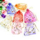 10 x18*13cm Xmas Chiffon Yarn Drawstring Bag Jewelry Gift Bags Pouch Wedding MO