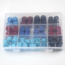 77pcs 11 Kinds of R134A R12 Air Conditioning Service AC System Charging Port