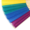 7-inch Bamboo Rainbow fan Folding Summer Accessory For Dance Decoration Wed