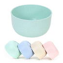 Bowl Anti-scald 4 Wheat Bowl Pcs/Set Wheat Eco-Friendly Anti-Fall Straw Kit Rice
