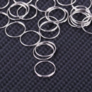 500pc 11mm Steel Rings Circle Chandelier Lamp Prism Crystal Beads Ball Connector