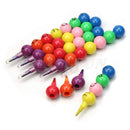 5x Stacker Swap Tip Wax Crayons Pencil 7 Colors Stationary Set Filler For Kids