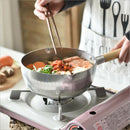 Aluminum Sauce Pan Pour Spout Milk Soup Pot Coffee Butter Warmer Picnic 20cm