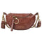 Fashion Leather Crossbody Bags Women Chain Shoulder Travel Handbag (Brown)