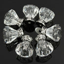 12x Acrylic Crystal Door Knobs Drawer Cabinet Furniture Kitchen Handle New