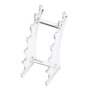 6 Rack Plastic Clear Eyebrow Eyeliner Pen Makeup Brush Display Shelf Holder