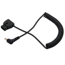 Coiled D-TAP Cable DC 5.5*2.5mm Plug Adapter for Anton Bauer Battery Dtap