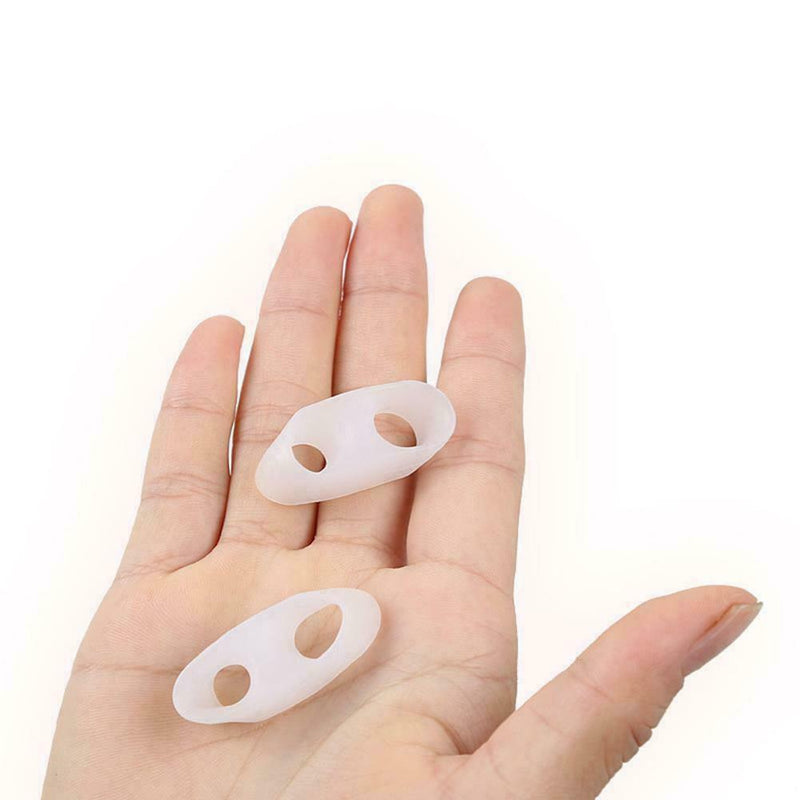 Neu 2pc Comfortable Silicone Gel Little-Toe Valgus Straigh Separator rector C6C7