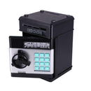Automatic Electronic Piggy Bank ATM Password Money Box Saving Box (Black) A
