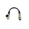 1ft XLR Female to Right Angle Male Microphone Audio Extension Cable