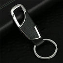 Black Men Creative Metal Leather Key Chain Ring Keyfob Keychain Car Keyring G9E5