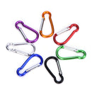 5Pcs Strong Metal Carabiner Clip Snap Spring Loaded Climbing Karabiner D Hook WM