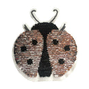 ladybug reversible change color sequins sew on patches for clothes diy appli SP