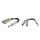 2x 6.35mm Male To 2X 1/4" Female Audio Y Splitter Stereo Speaker
