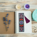 5D Diamond Painting Leather Shiny Datura Bookmark For DIY Craft w/ Tassel Gift