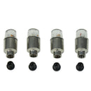 4pcs Auto Car Bike Tire Tyre Wheel Valve Caps Flash Neon LED Lamp Safety L DZQ