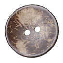 100PCs Brown Coconut Shell 2 Holes Sewing Buttons Scrapbooking 44mm(1-3/4") K7U1