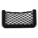 Car Seat Side Back Storage Net Bag Phone Holder Pocket Organizer Black Delu