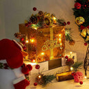 2m 20LED Lamp String Pinecone Shape Copper Battery Warm White Xmas Decor A