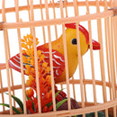 ElectricToys Singing Sounding Birds with Birdcage Electric Parrot Birds Toys