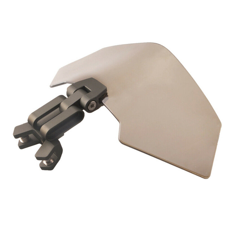 Smoke Adjustable Clip On Windshield Extension Spoiler Deflector For ATV 25cm
