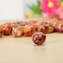 New 100Pcs Mixed Gorgeous 9x10mm Charming Wooden Round Craft Loose Tribal Beads