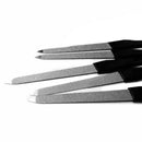 5Pcs Plastic Handle Metal Double Sided Nail Files Pro Nail File Diy Manicur