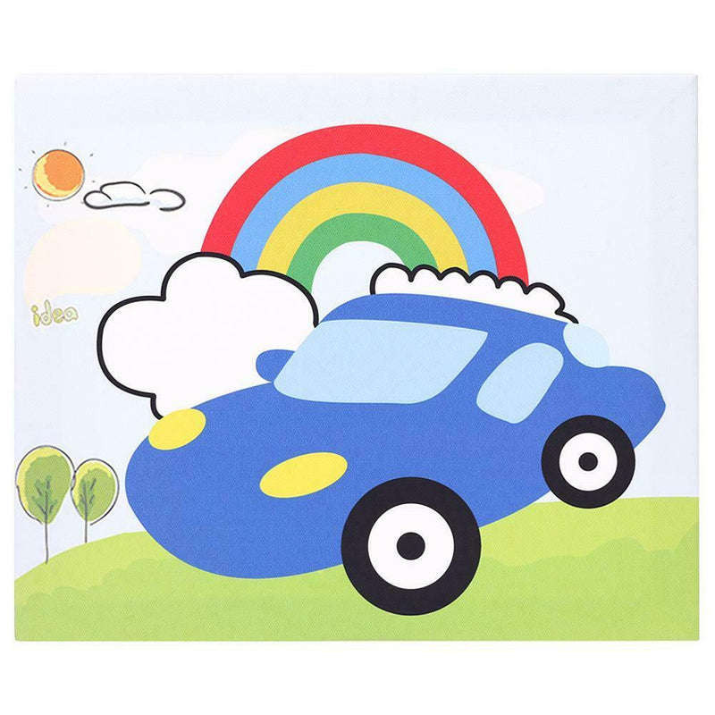 Aviation Children DIY Button Painting Stickers Pictures Kids Handmade Kits