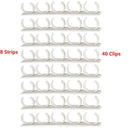 40 Clips Kitchen Cabinet Door Spice Gripper Strip Jar Rack Storage Holder