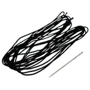 Faux Leather DIY Car Steering Wheel Cover With Needles and Thread (Black) T1V5