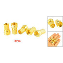 5 pcs F-Type Twist-On Coaxial Cable RF Connector Plug Male