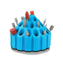 Electric Grinding Drill Bit Storage Box Multi-holes Case Stand Organizer