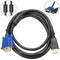 New HDTV 1.8M HDMI Male to VGA adapter Cable connector cable for PC TV Black 1Pc