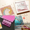 28 Grids Jewelry Box Diamond Embroidery  Storage Box Crystal Bead Organizer Case
