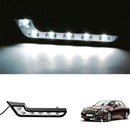 2x Bright White DC 12V 6 LED Daytime Running Light DRL Car Day Driving Fog