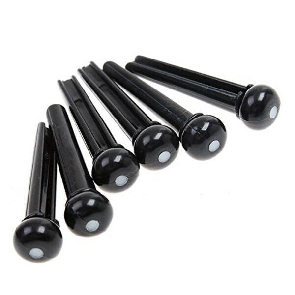 Tint Bridge Pin+String Winder Plus Nut Saddle Set for Acoustic Guitar, Blac