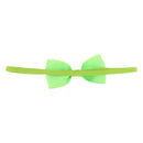 12pcs Cute Kids Headband Bowknot Headbands Solid Color Hair Bows Hair Band A