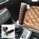 Universal Samurai Sword Gear Shift Knob Shifter Katana Metal Black+Red 15cm