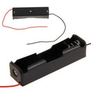 5X For 3.7V 18650 Black Battery Storage Box Case With Wired Leads Plastic Holder