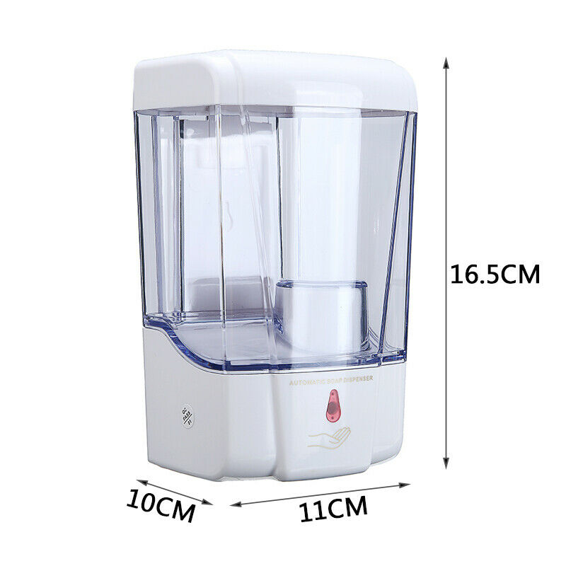 700ML Wall-Mounted Automatic Touchless IR Public Hand Soap Shampoo Dispenser