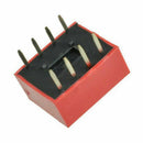 10Pcs Slide Type Switch Module 2.54mm 4-Bit 4 Position Way DIP Red Pitch M5D3