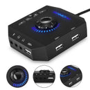 Phoinikas T10 Multi-Switch Usb Hub Audio Adapter External Stereo Card With  M6Z9