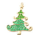 DIY Full Drill Diamond Painting Christmas Tree Keychain Necklace Pendants
