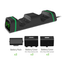 2 Dual Controller Charger for Xbox One X S Docking Station 2 Battery Packs