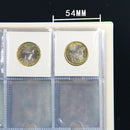 Clear Plastic Coin Pocket Page Protectors Coin Collections Holders Storage