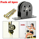 2x Strong Solid Fixed Pulley Block Build DIY 300kg Accessories Hardware