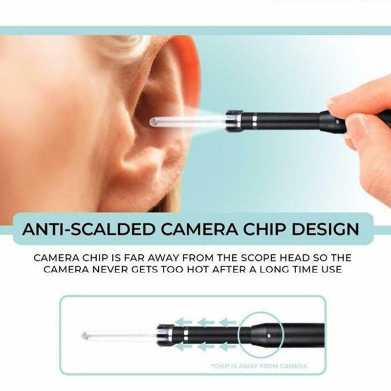 3 In 1 Visual Ear Canal Endoscope Ear Cleaner With Pixels Camera Endoscope Kit