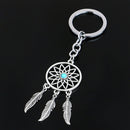 Keychain, Car Key Pendant Dreamcatcher Turquoise Feather Tassel Keychain fo A9F7