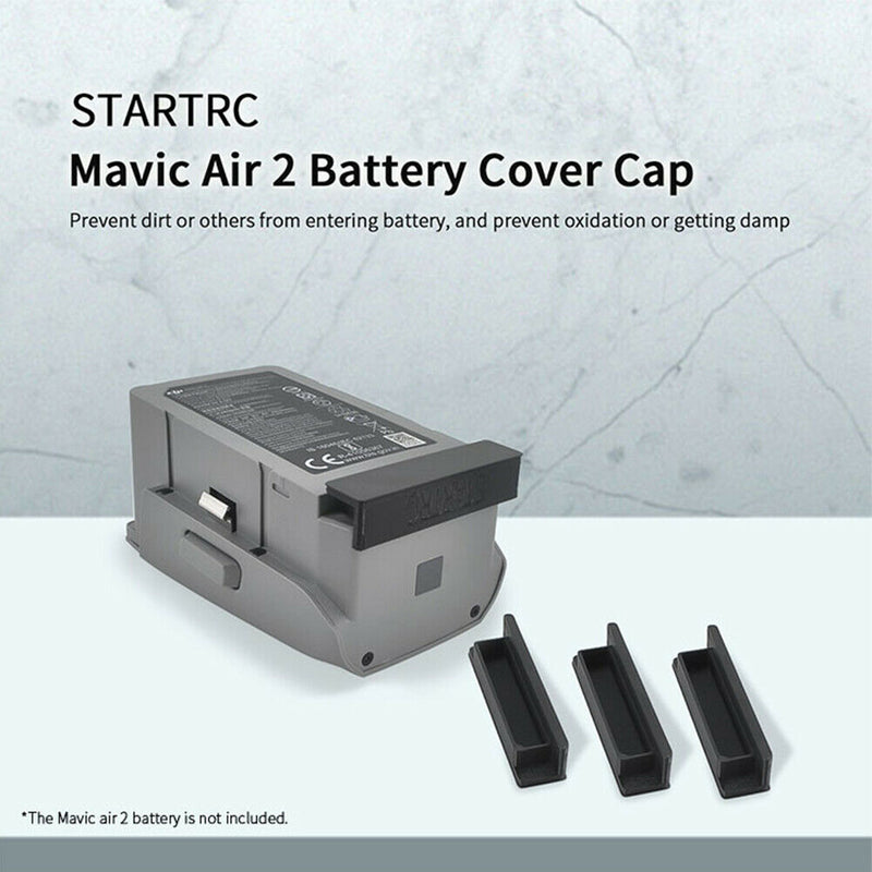 3pcs RC Drone Battery Dust Cover Moisture Proof Charging Port For Mavic Air 2