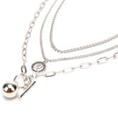 Fashion Women Multilayer Portrait Coins Pendant Choker Necklace Jewelry Gifts